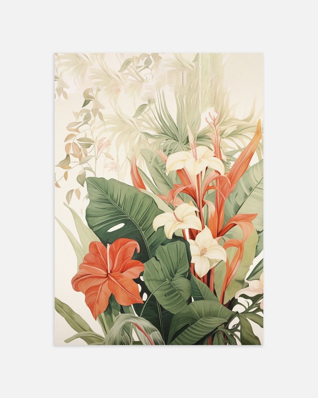 Tropische Bloemenpracht Poster