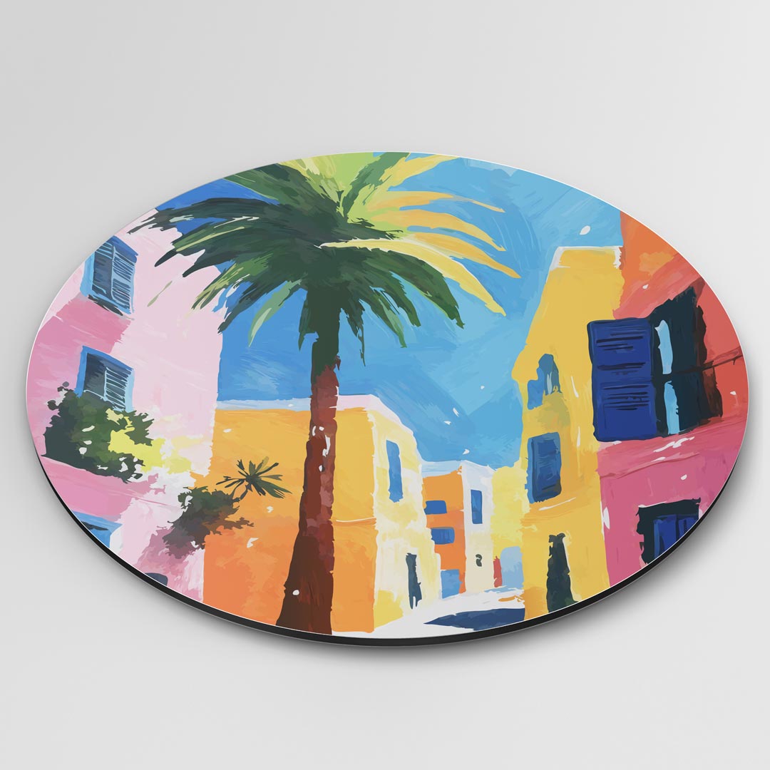 Tropische Zomer Muurcirkel-WallArtistic