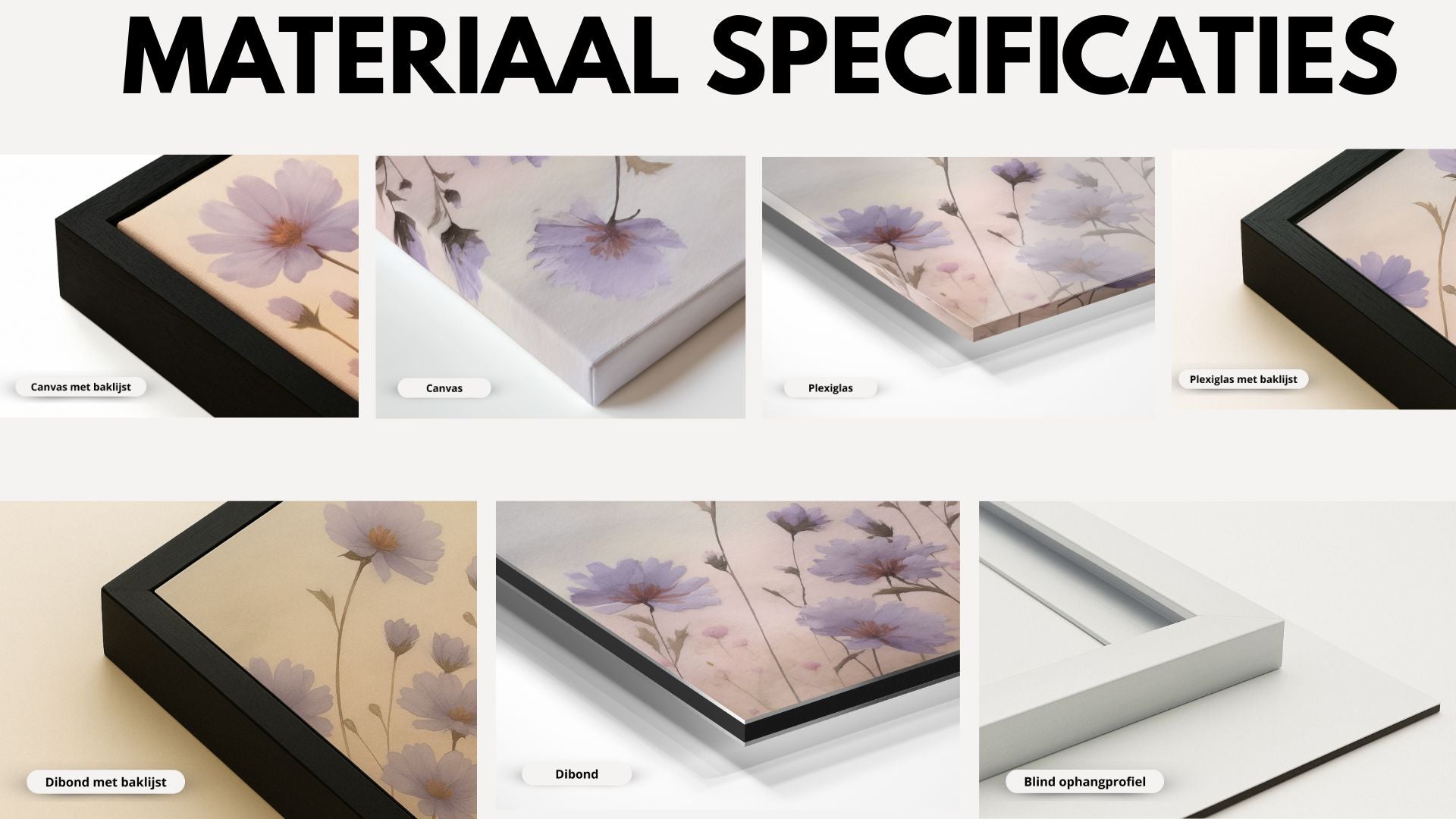 Blauwe golven en zonnige typografie Kunstwerk-canvas-dibond-plexiglas-wanddecoratie-WallArtistic