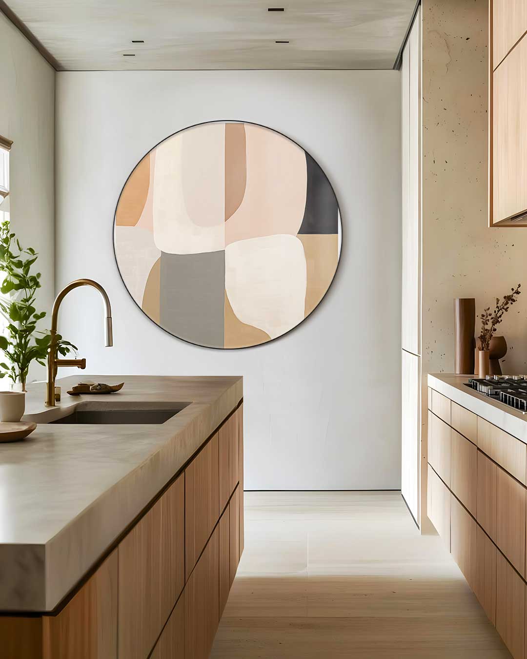 Moderne Abstracte Muurcirkel-WallArtistic
