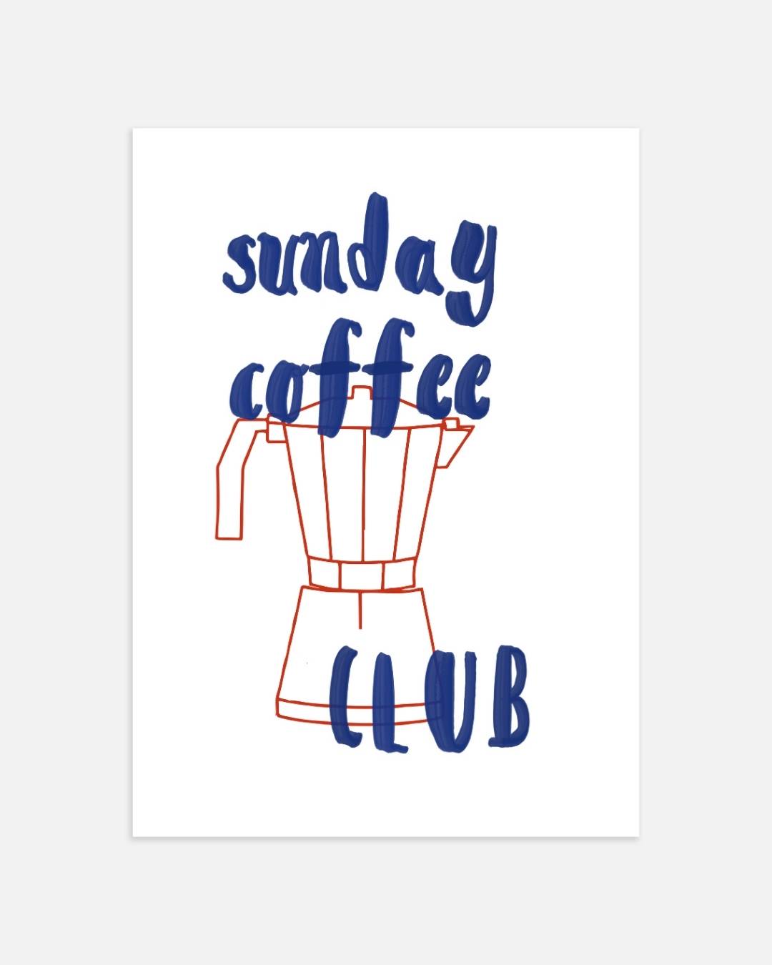 Sunday coffee club Poster