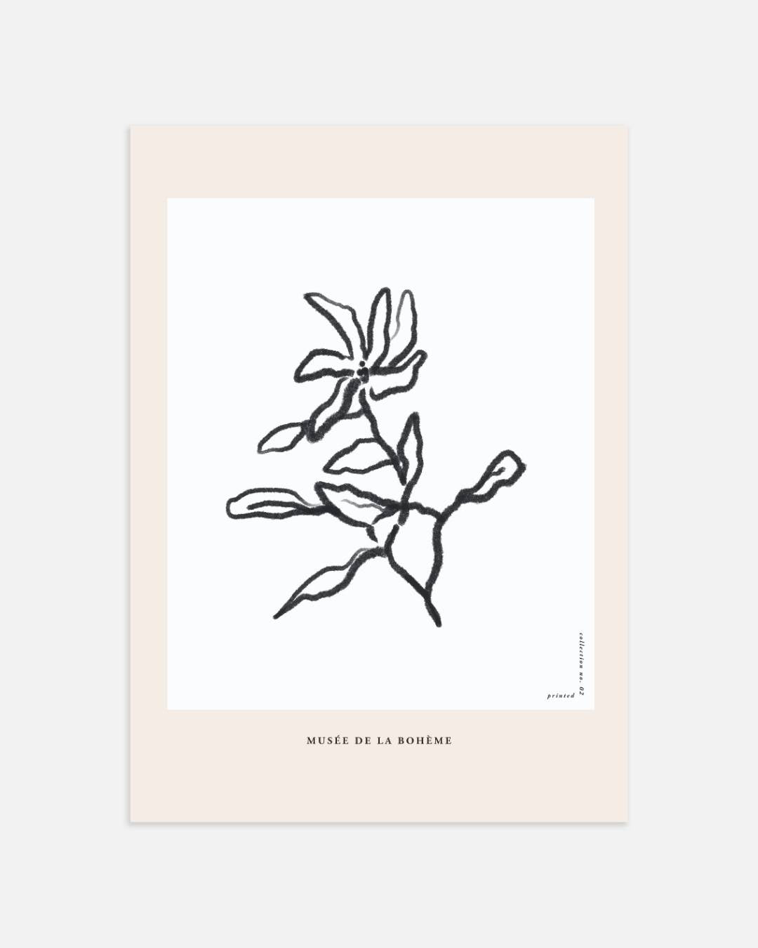 Abstracte bloem Poster