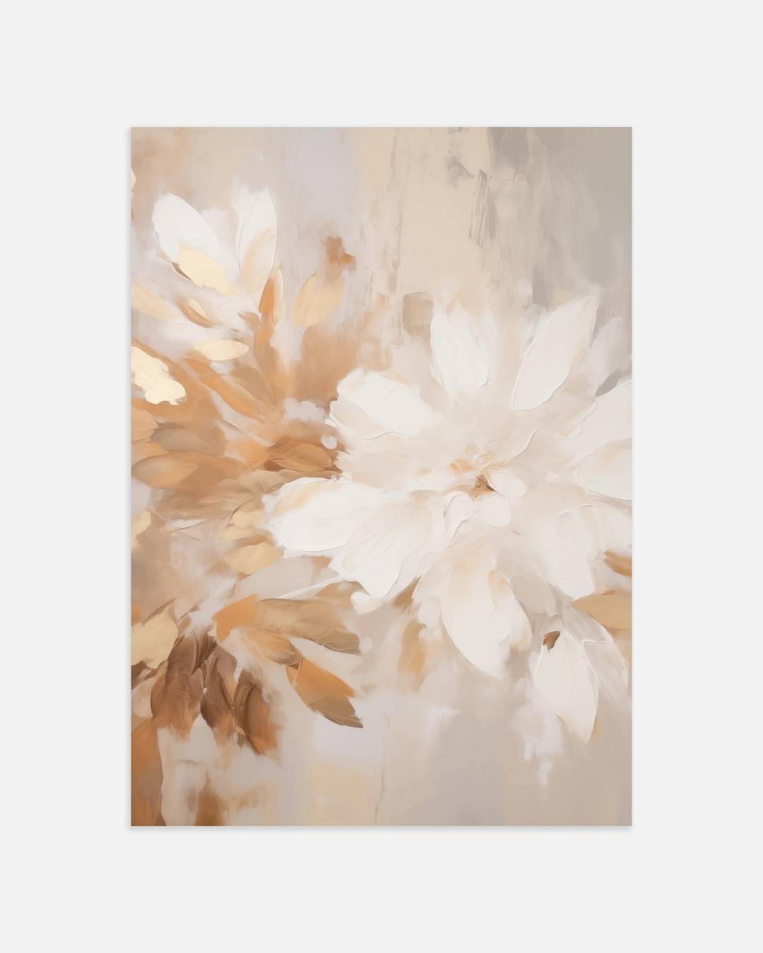 Bloemen in warme aardetinten Poster