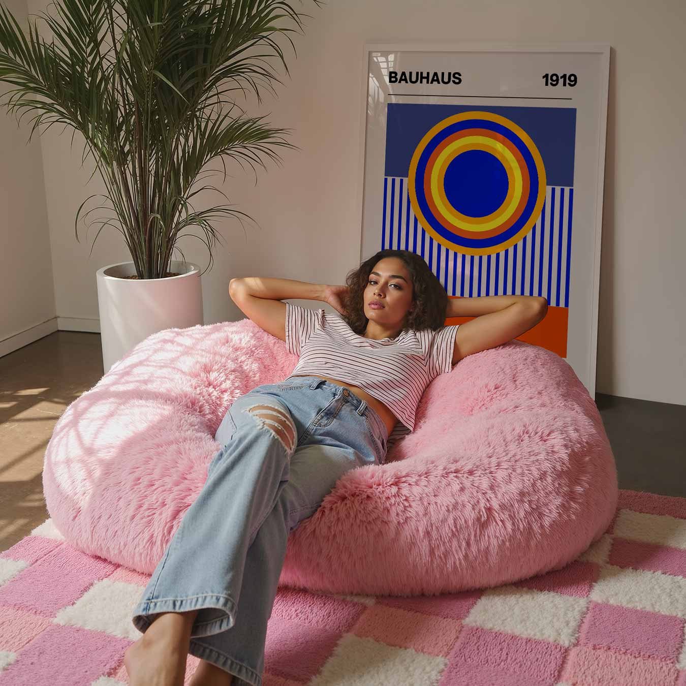 Retro Circle Art Poster