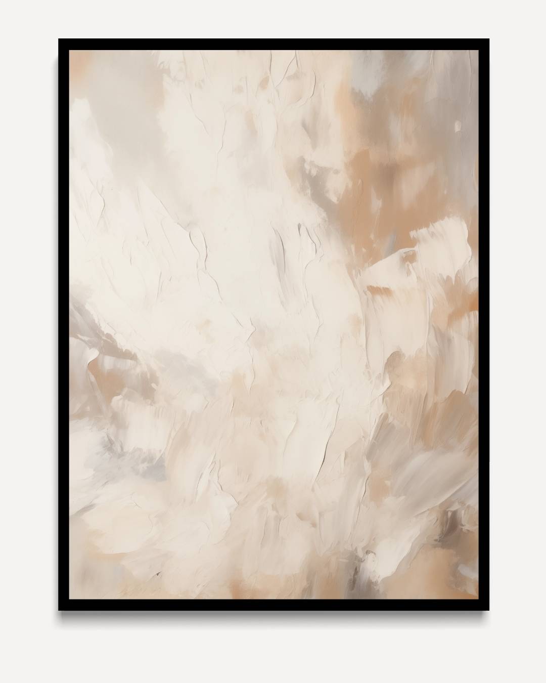 Warm abstraction in beige and cream 