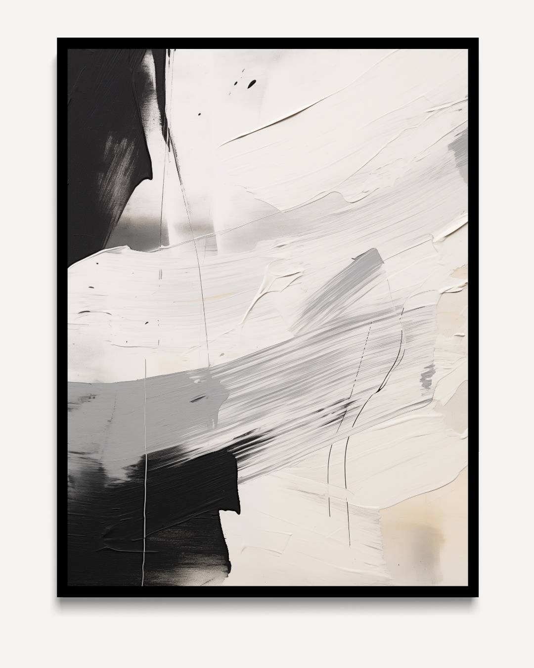 Black brushstroke on white 
