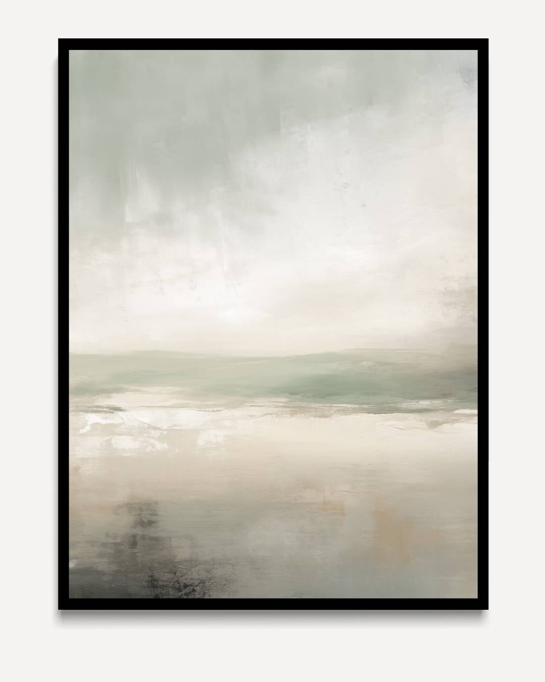 Soft landscape in shades of green