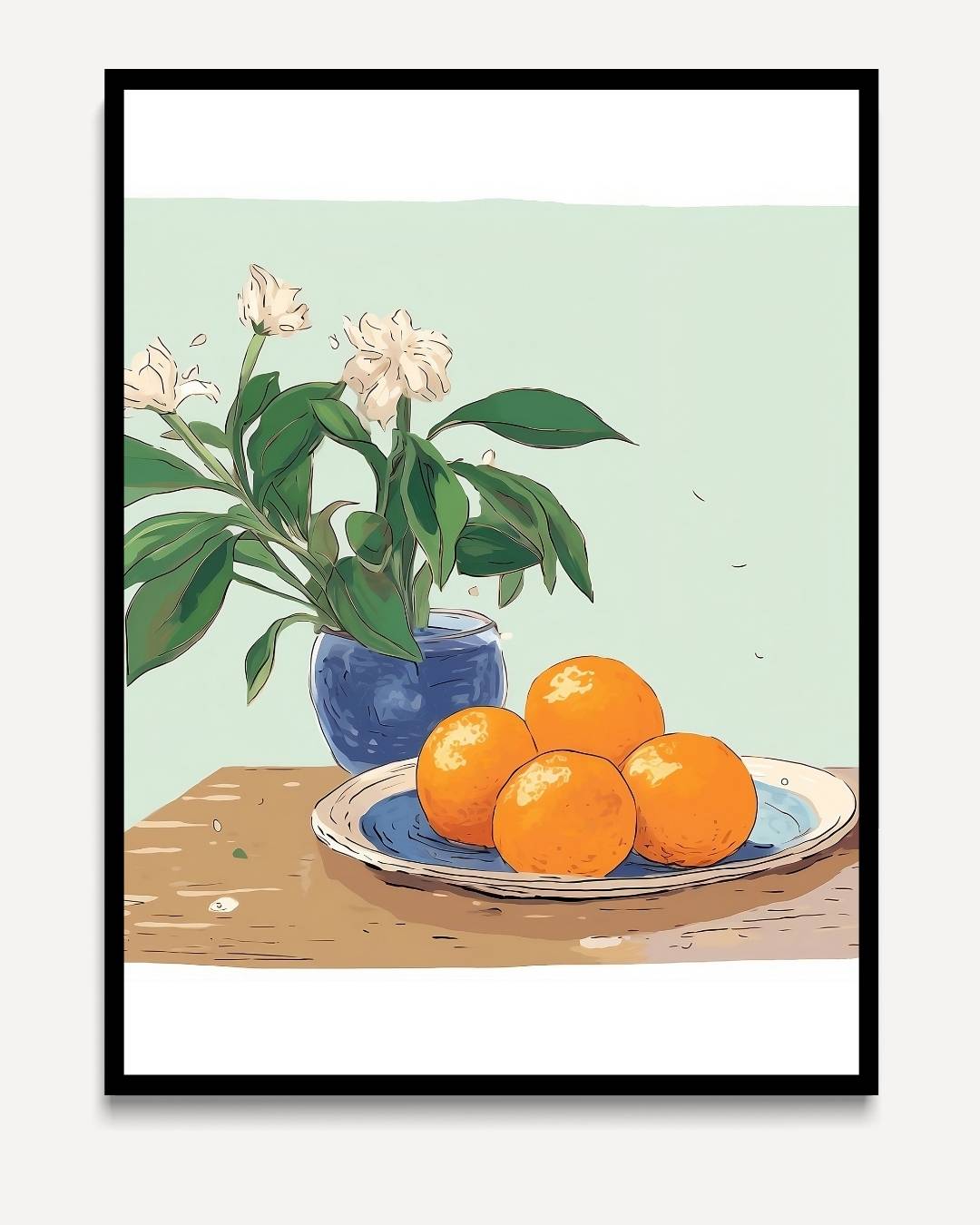 Oranges on the table