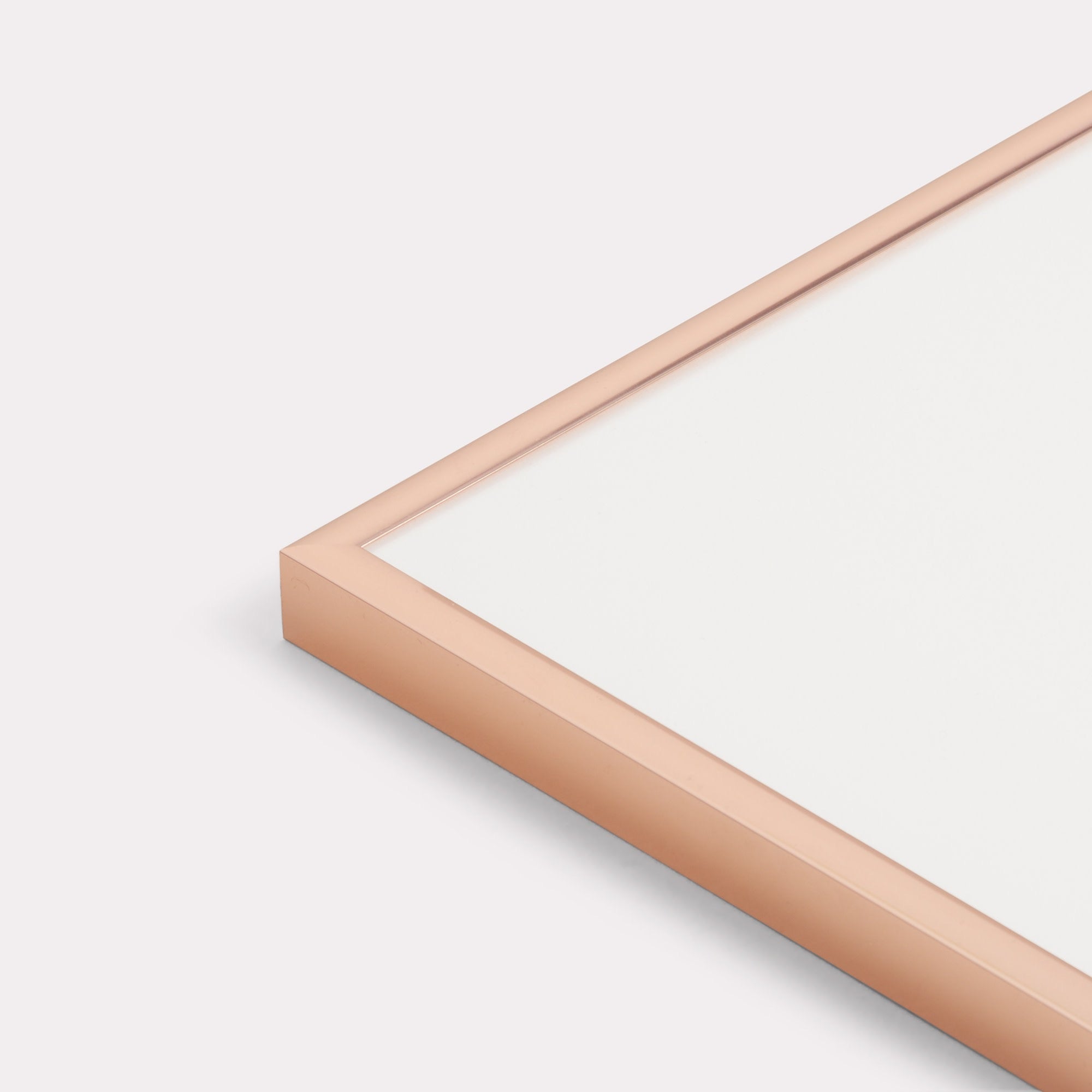 Aluminum frame rose gold gloss