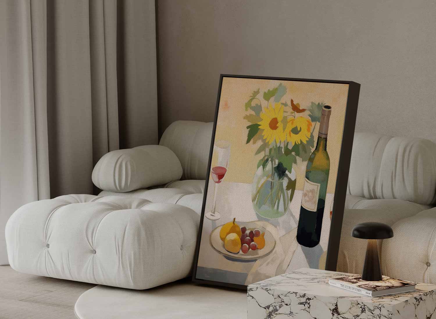 Sunflowers on the table