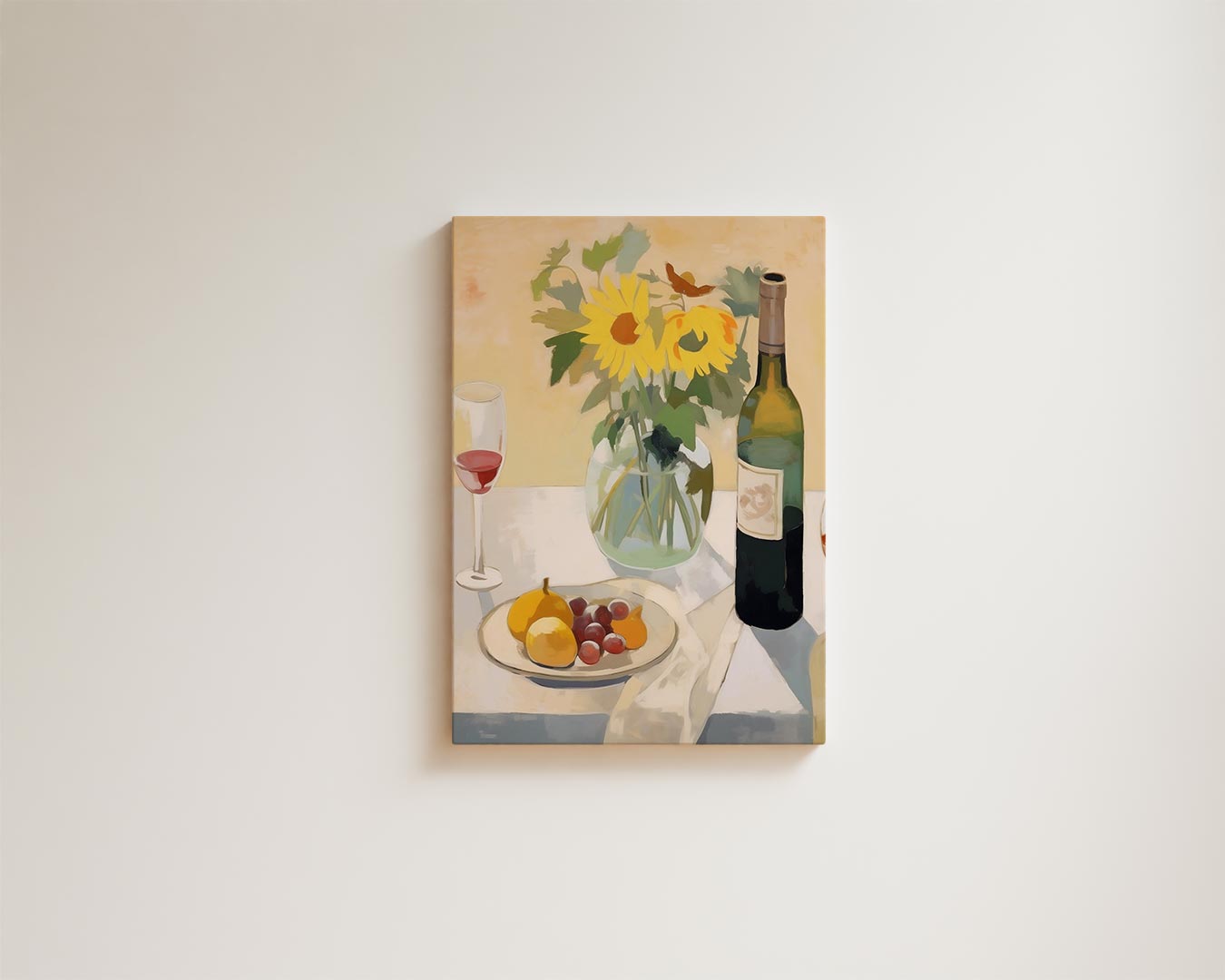 Sunflowers on the table
