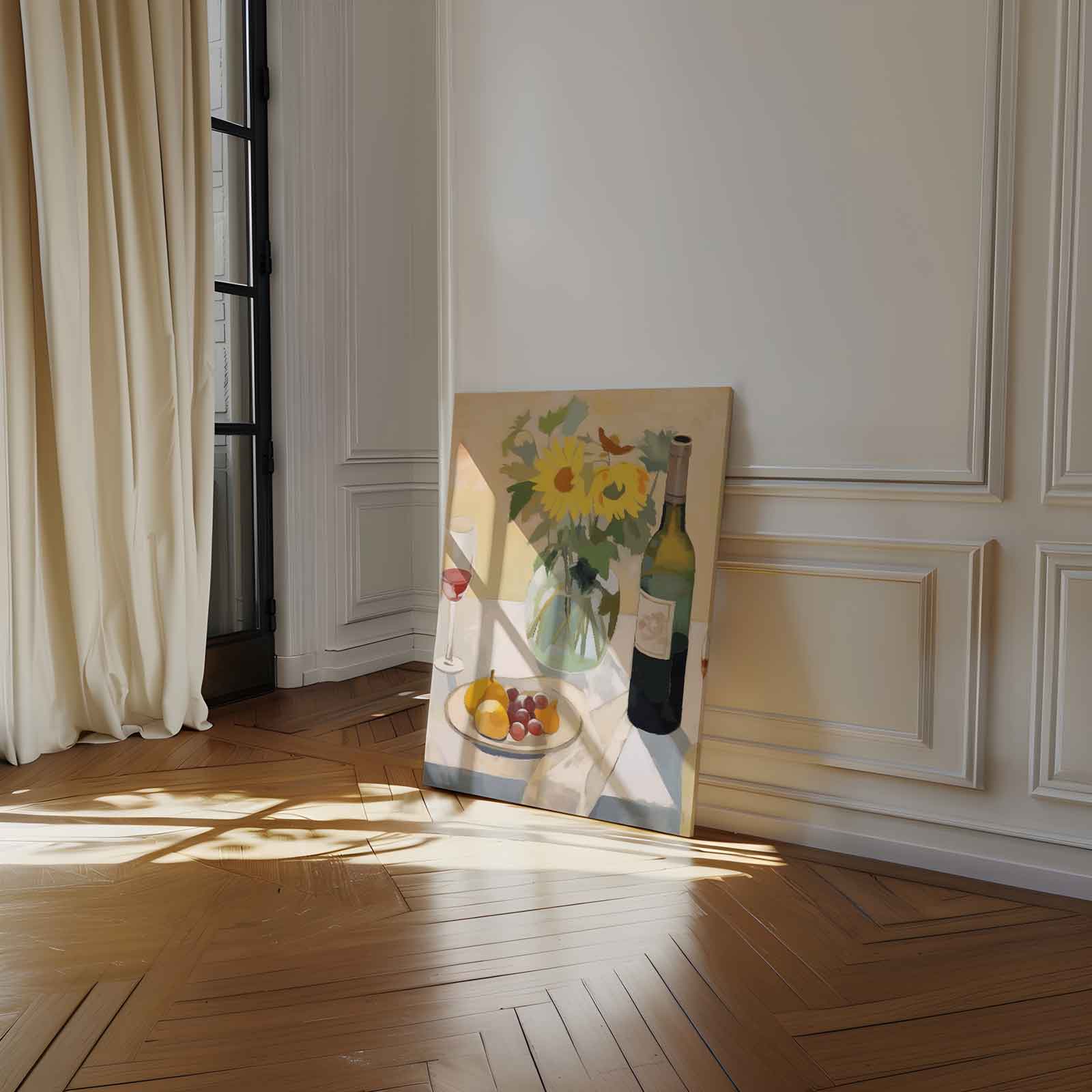 Sunflowers on the table