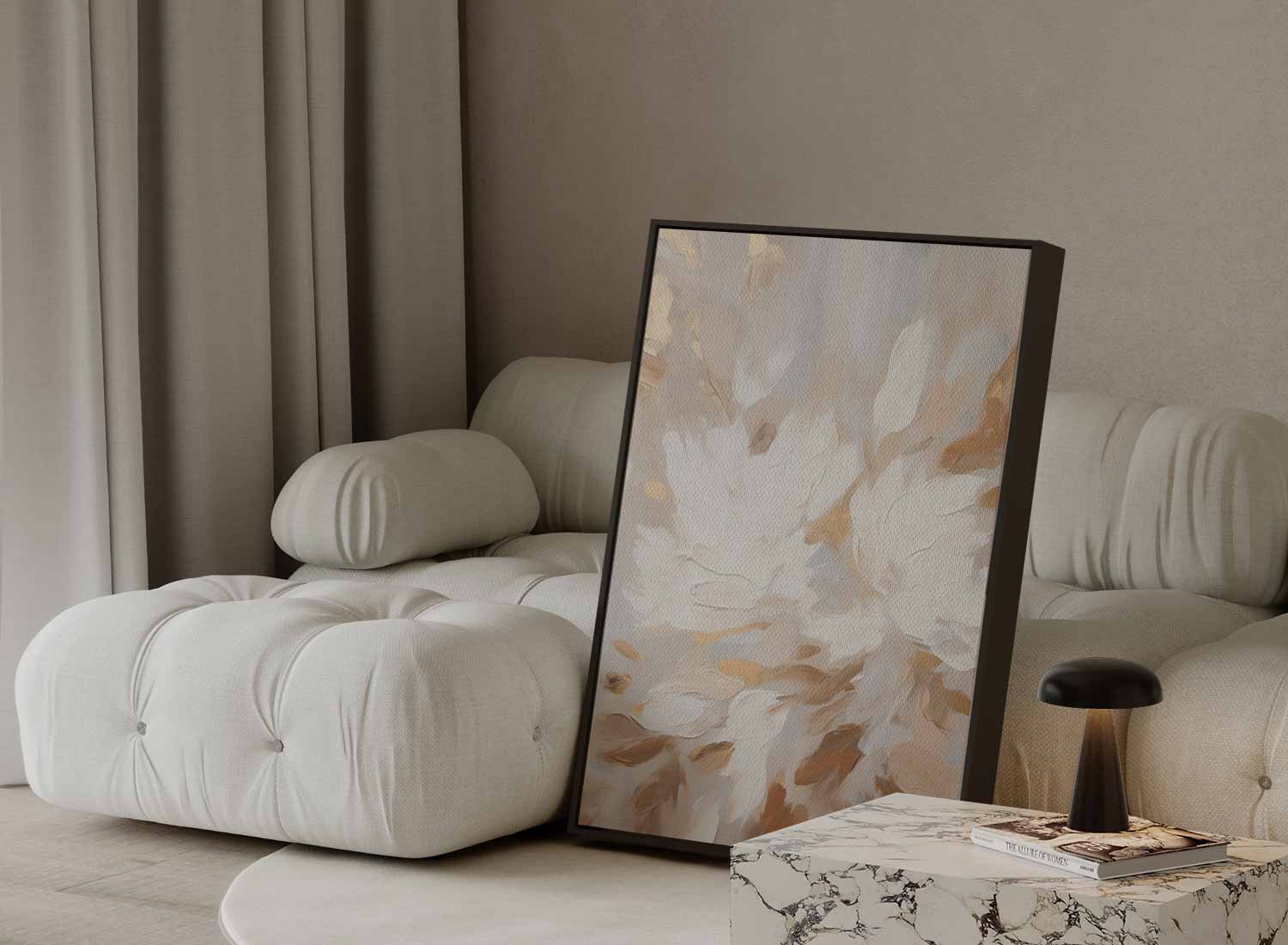 Flowers with warm brushstrokes