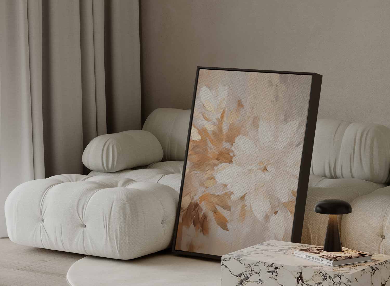 Flowers in warm tones 