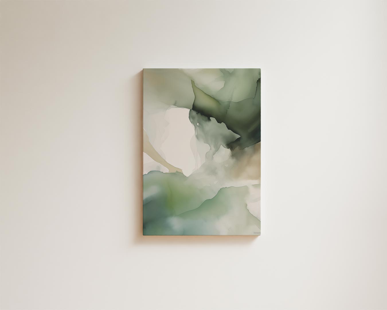 Deep green abstract landscape 