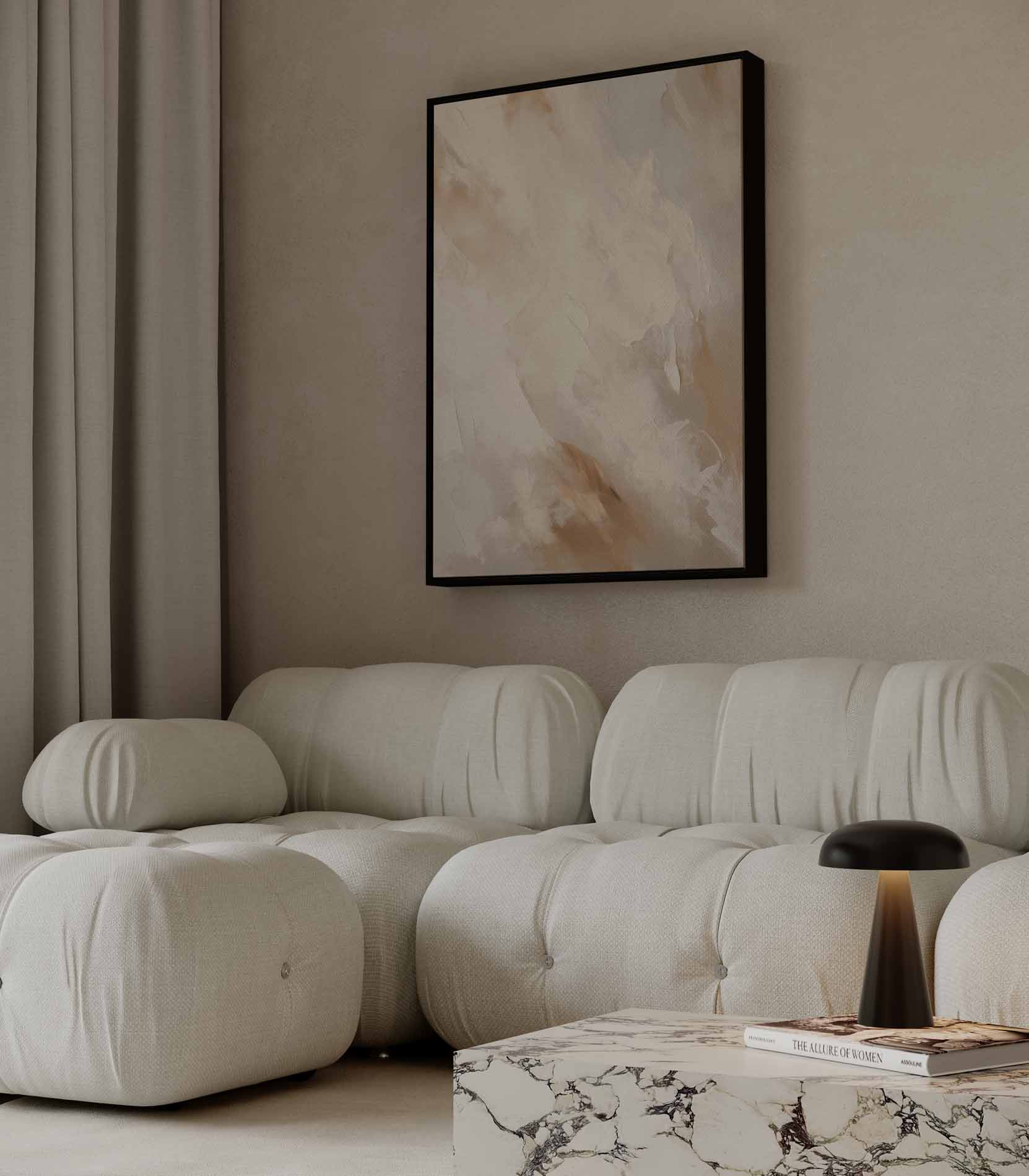 Warm abstraction in natural colours 