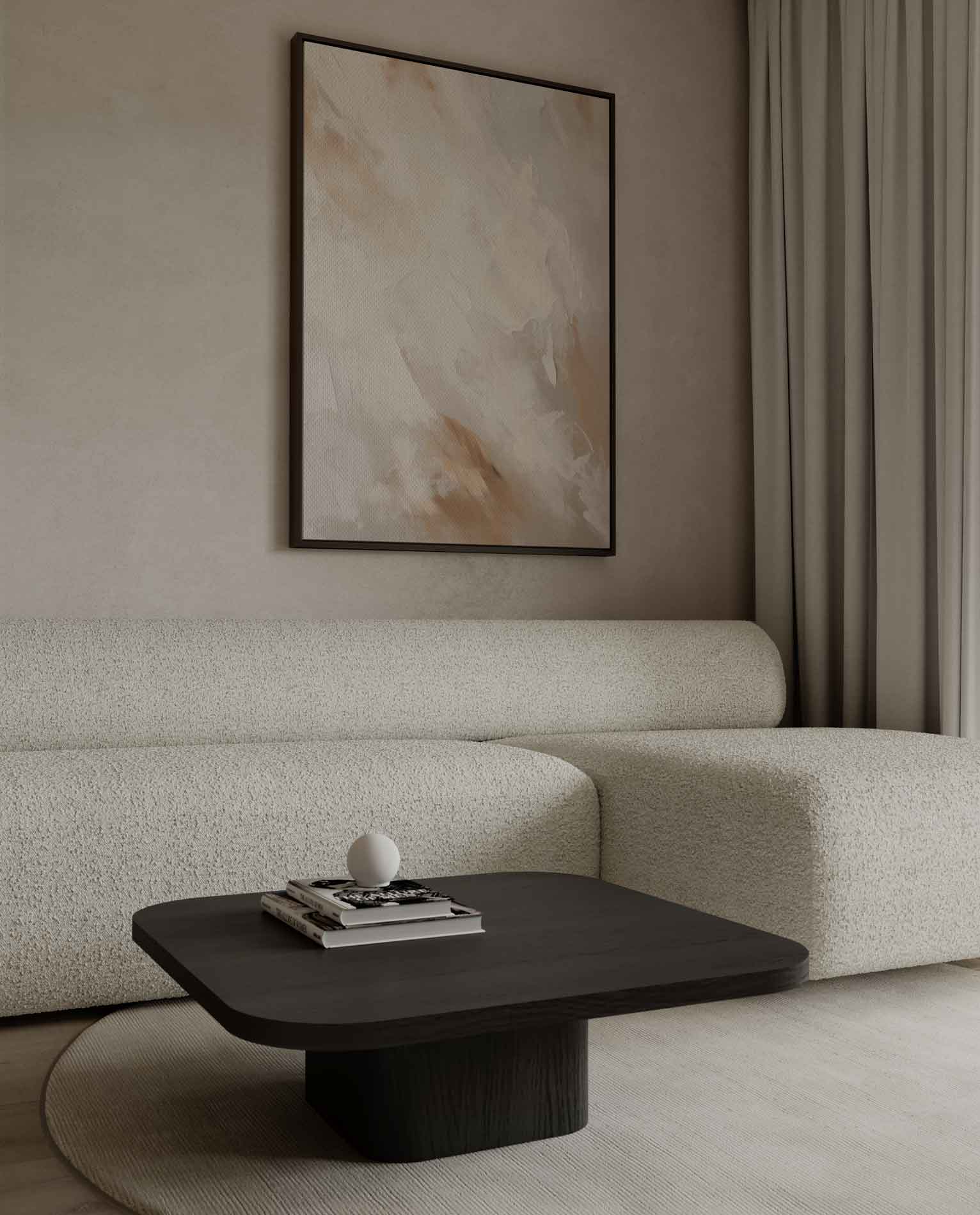 Warm abstraction in natural colours 