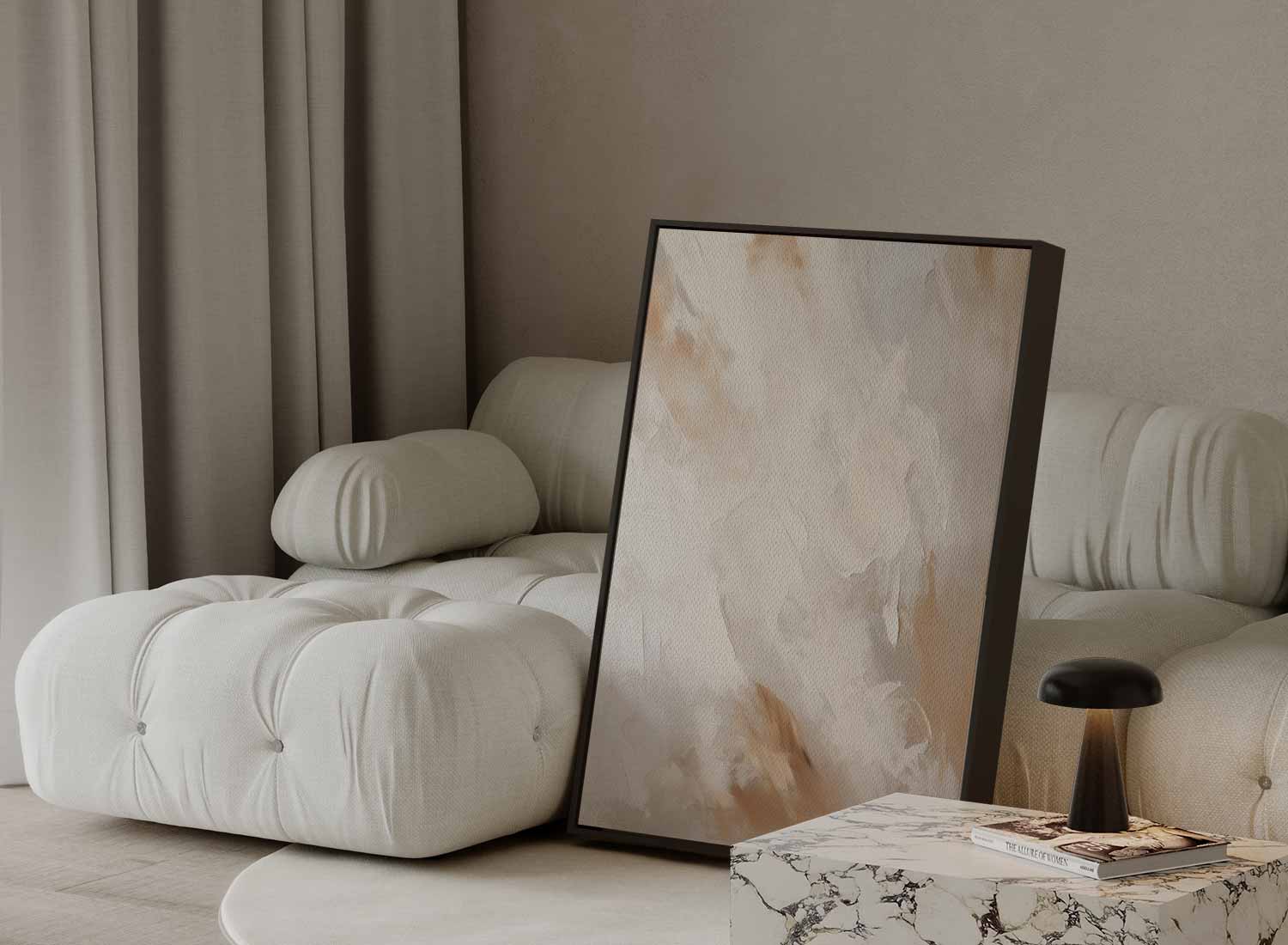 Warm abstraction in natural colours 