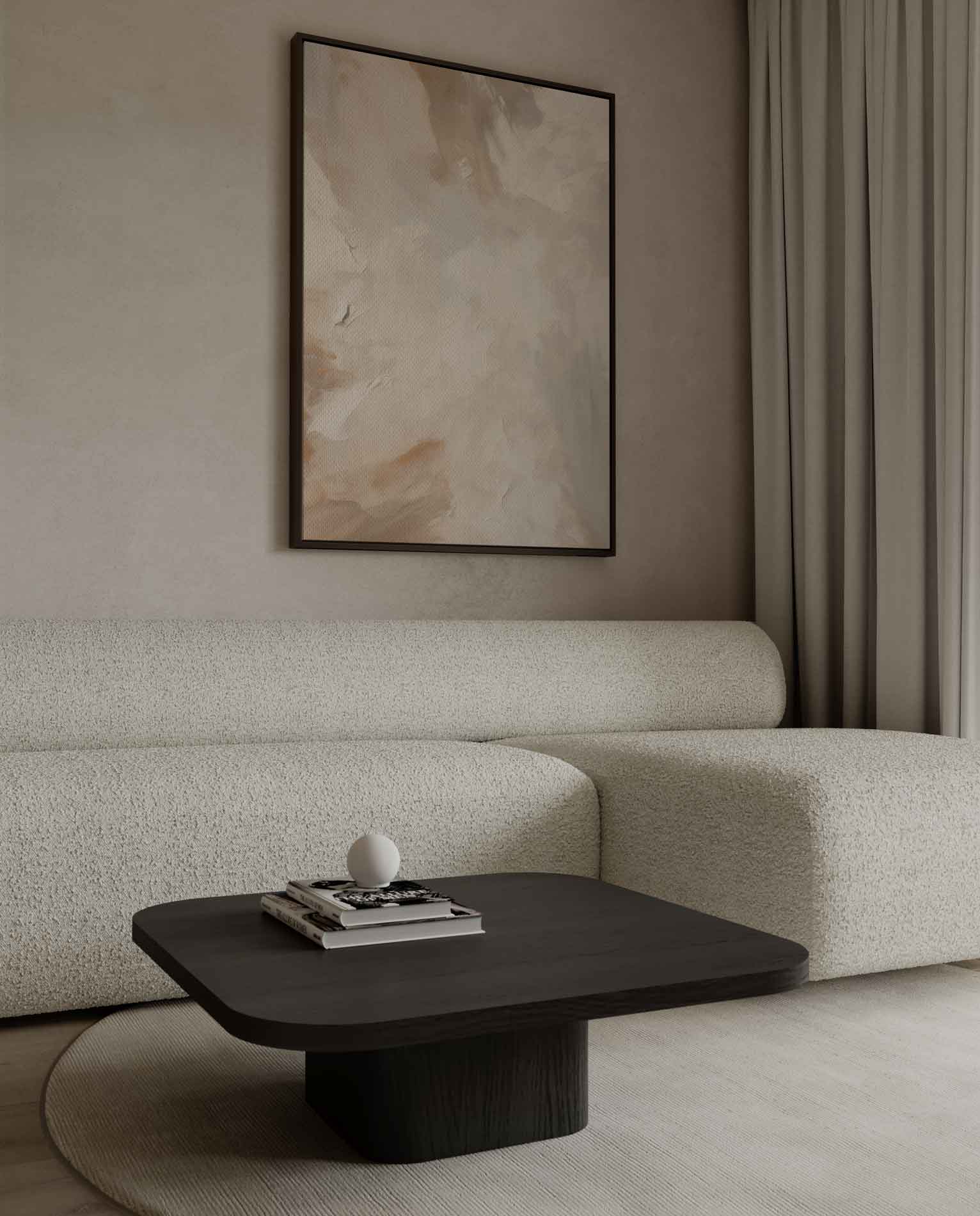 Earth tones in a flowing composition 
