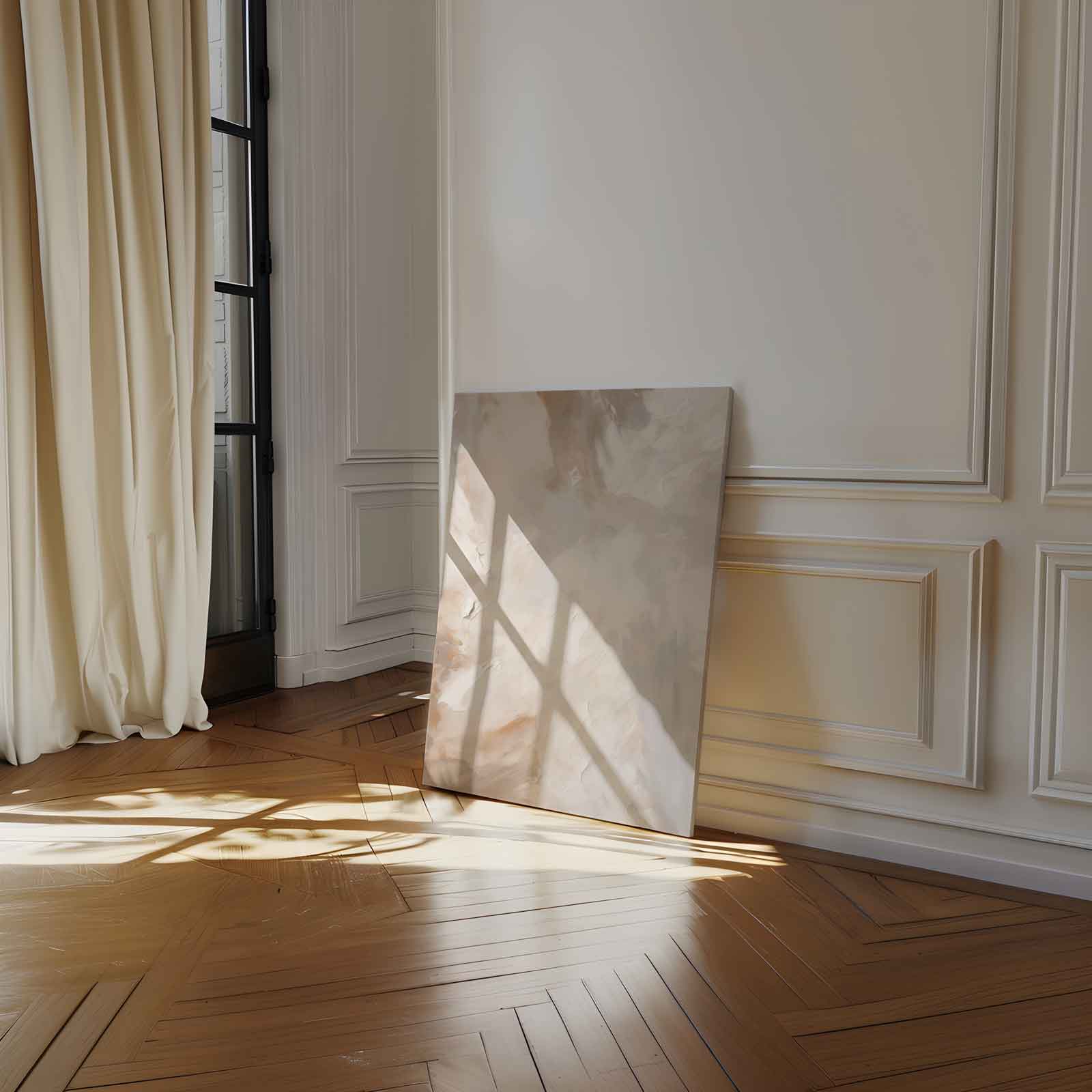Earth tones in a flowing composition 