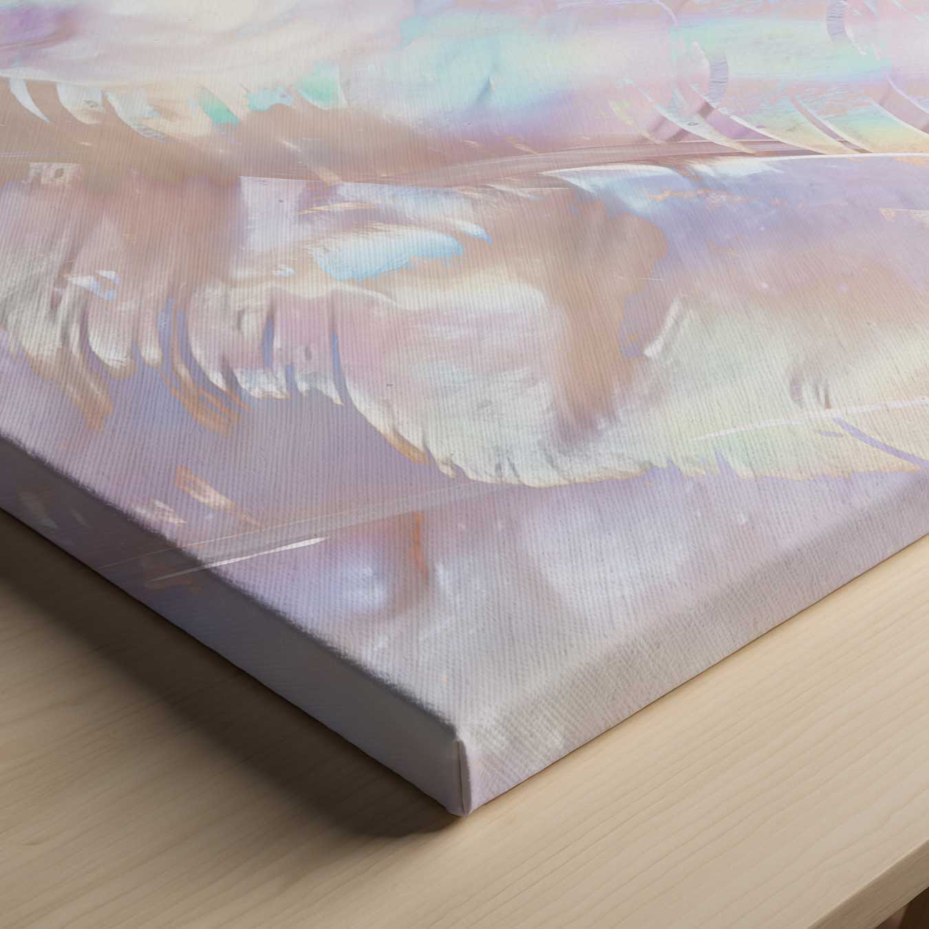 Iridescent abstraction in pastel colours