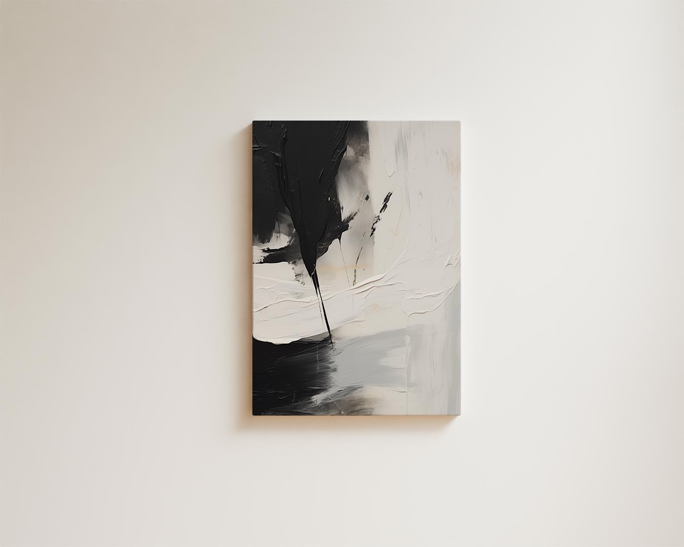 Abstract contrasting planes in black and white