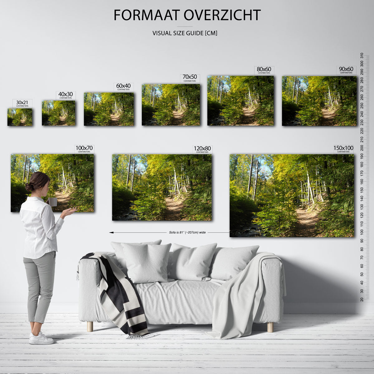 Boswandeling pad Poster
