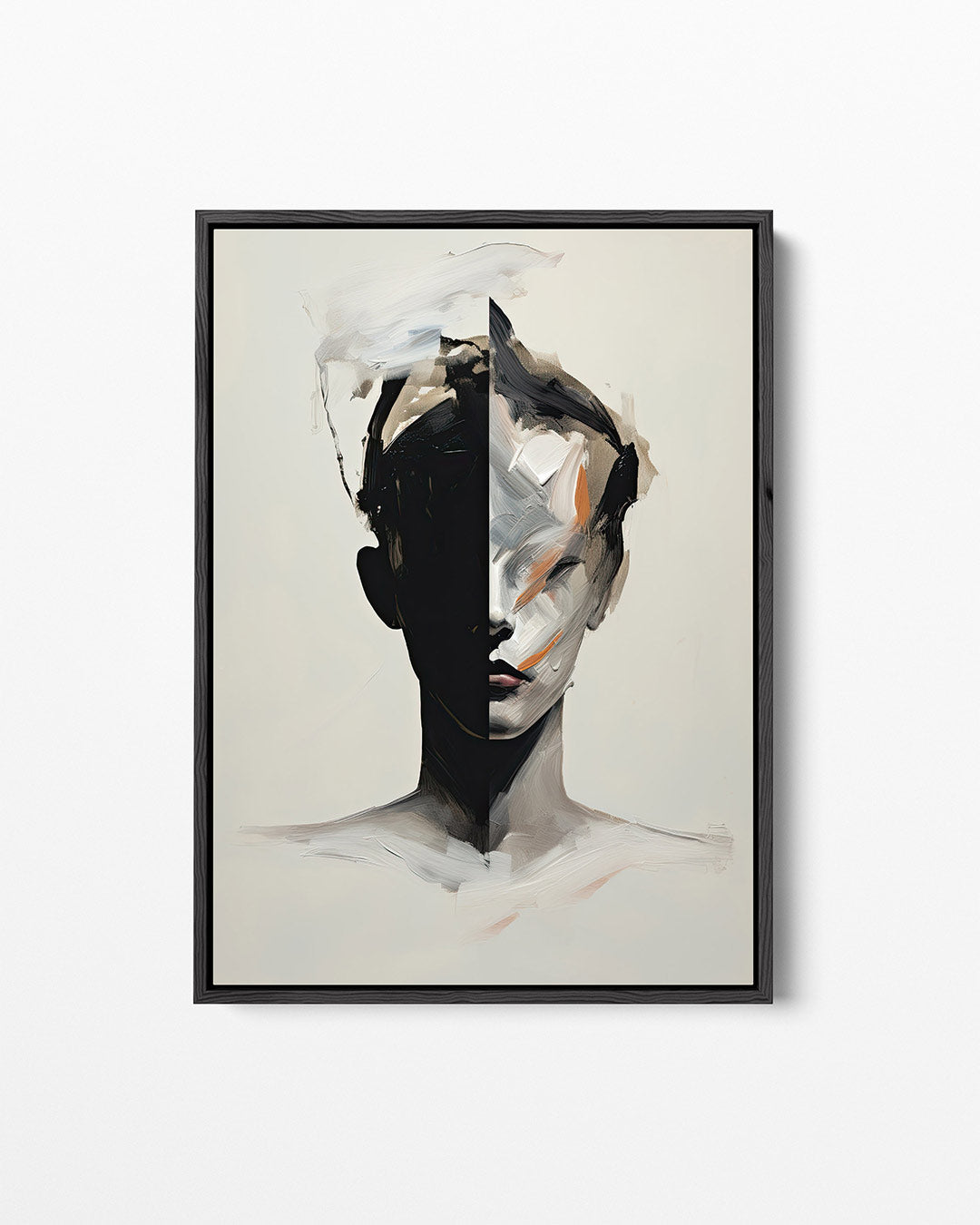 Geometrisch portret Kunstwerk