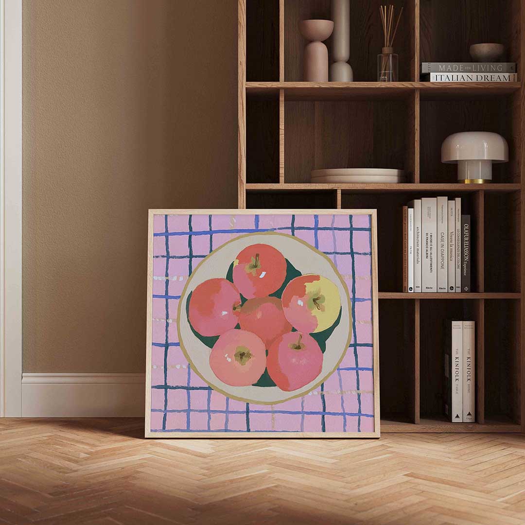 Appels in schaal Poster