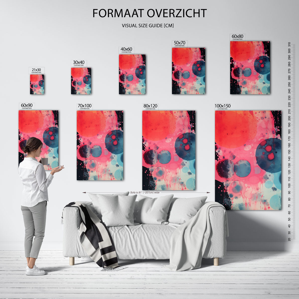 Kleurrijke cirkels Poster