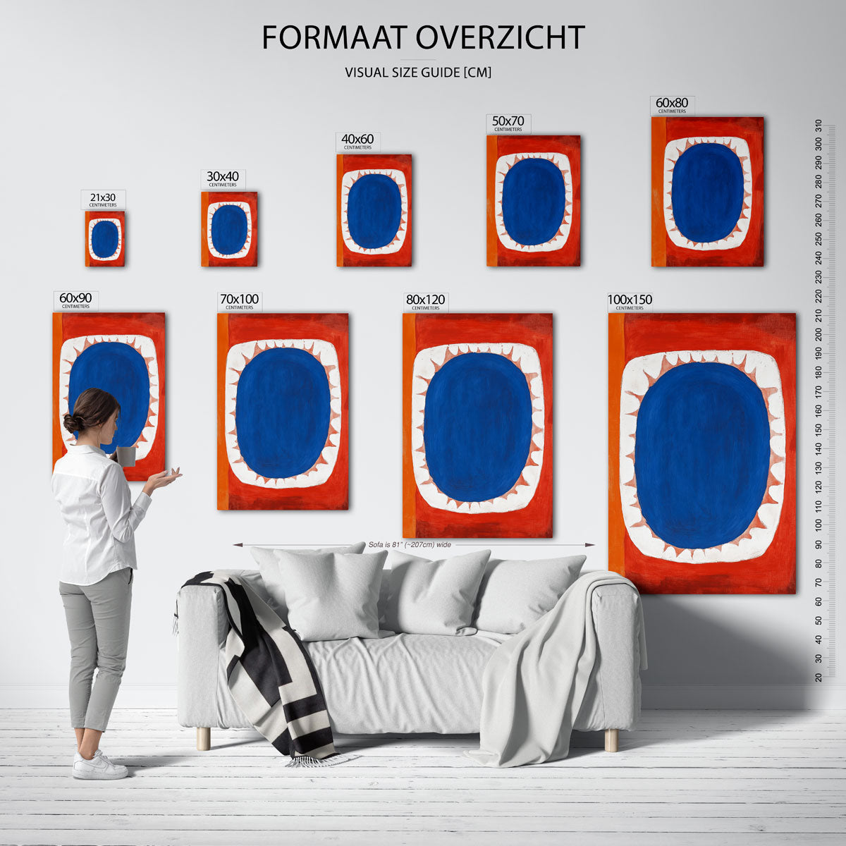 Abstracte vormen Poster