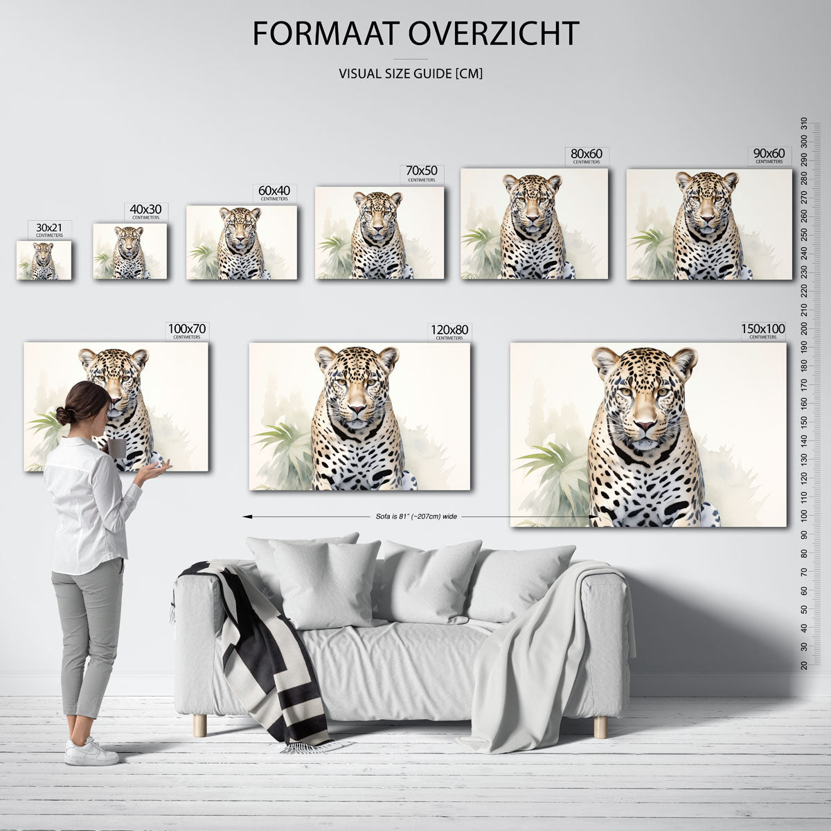 Luipaard portret Poster