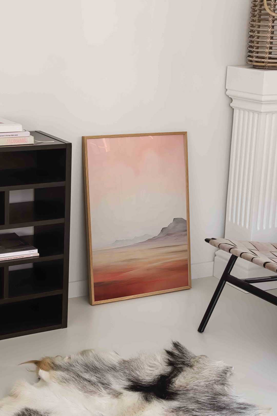 Landschap met bergen Poster