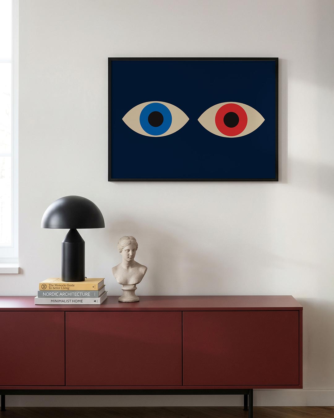 Oogvormen en kleur Poster