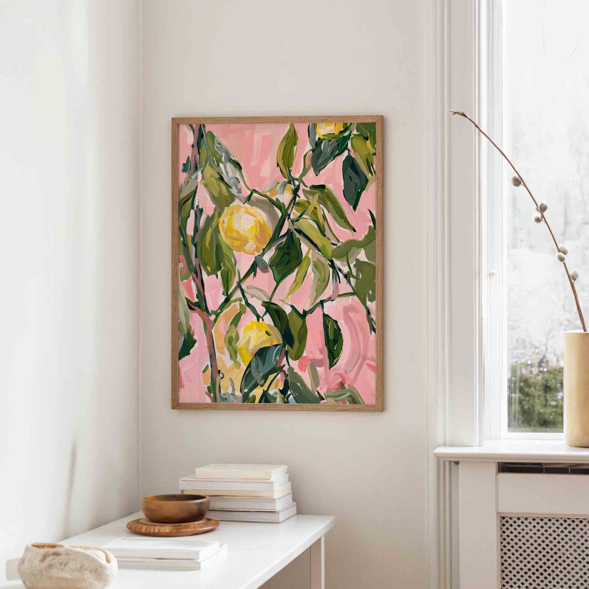 Bloemen en bladeren Poster