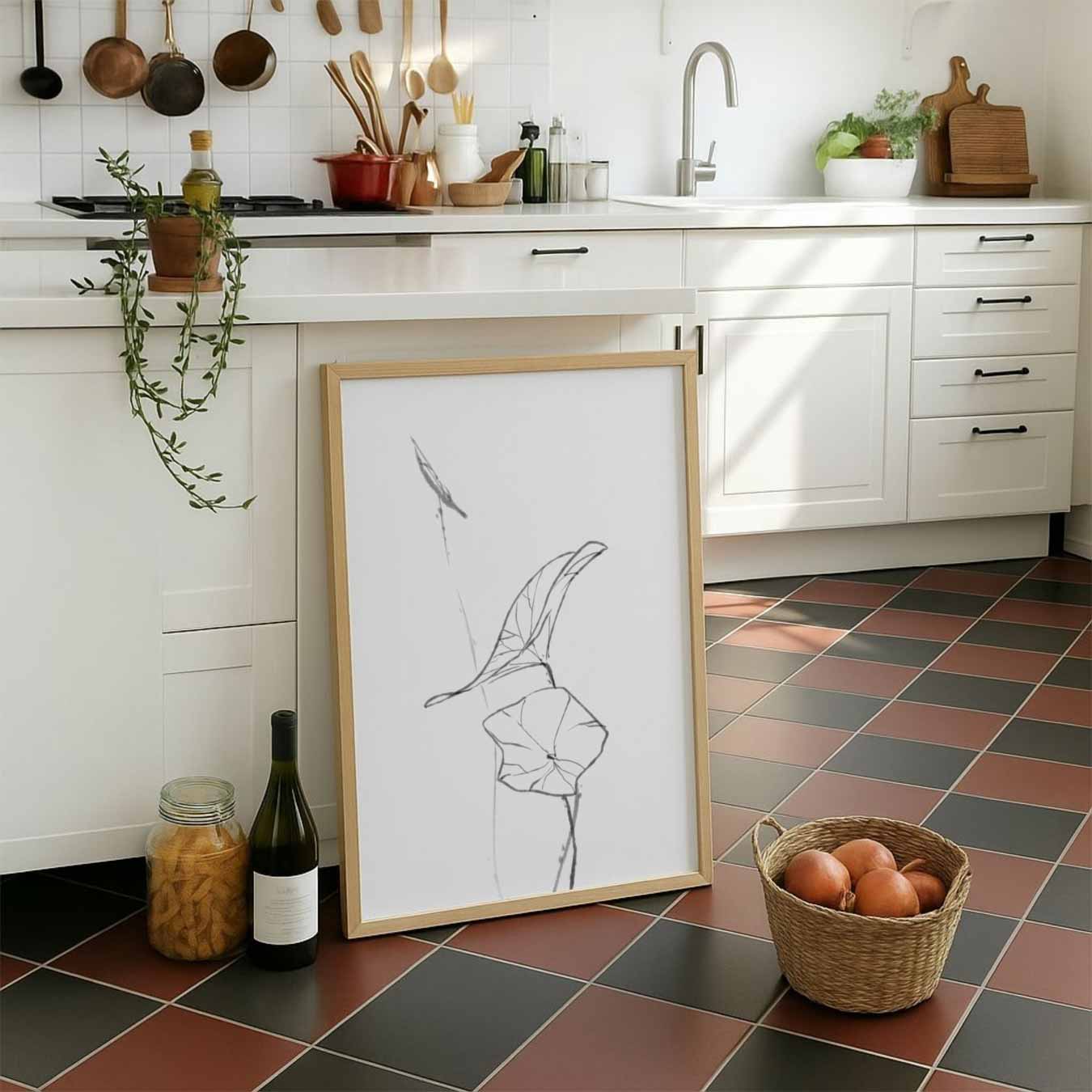 Elegante Bladvormen Poster-WallArtistic