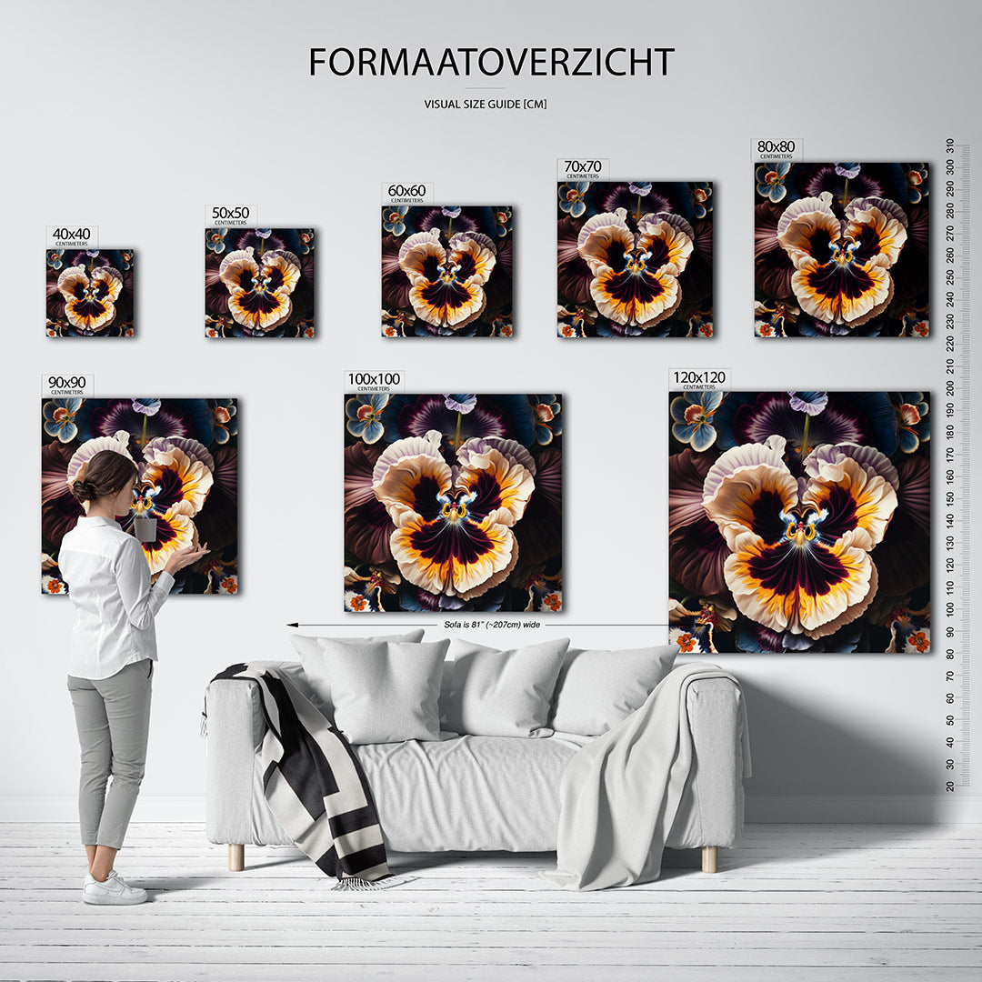 Bloemrijke harmonie Kunstwerk
