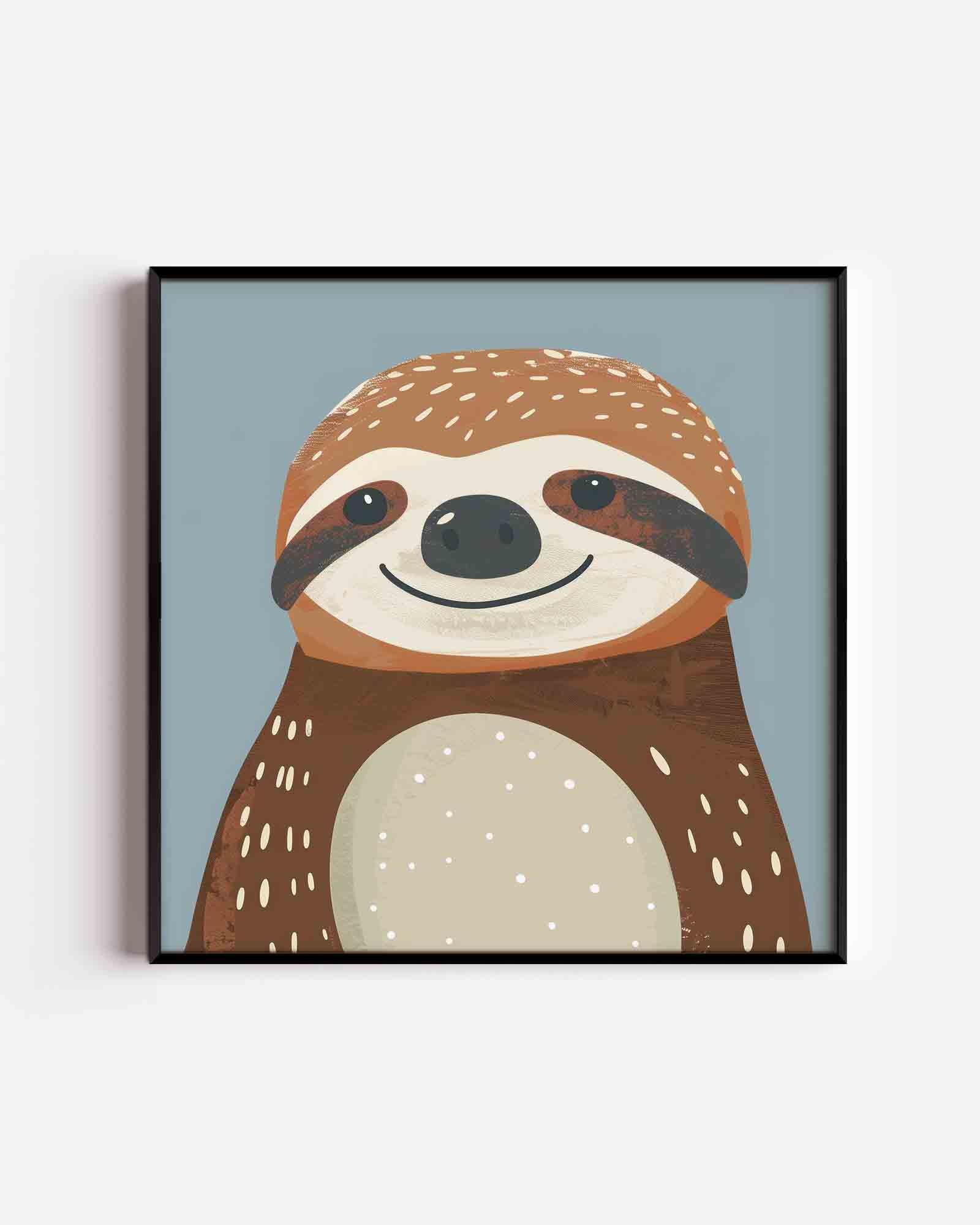 Lachende luiaard Poster