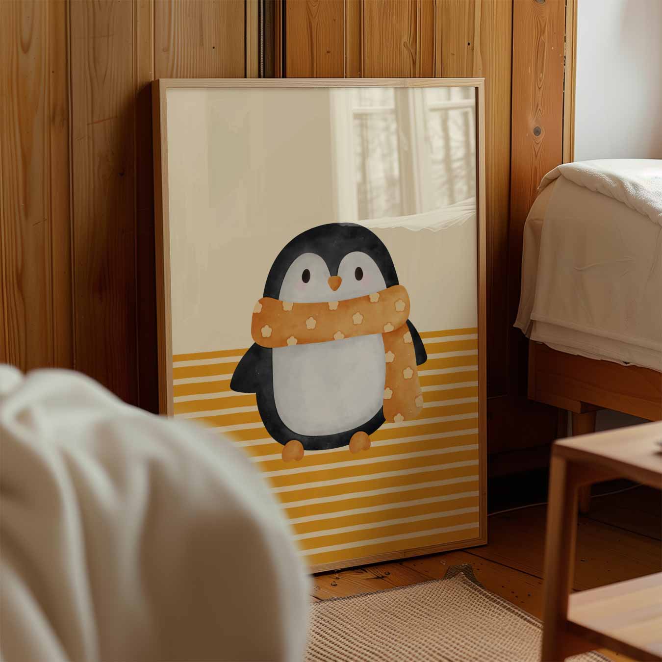 Schattige Pinguïn Illustratie Poster-WallArtistic