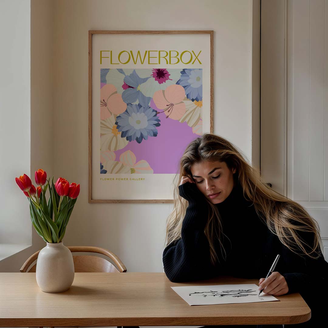 Bloemenkracht Poster-WallArtistic