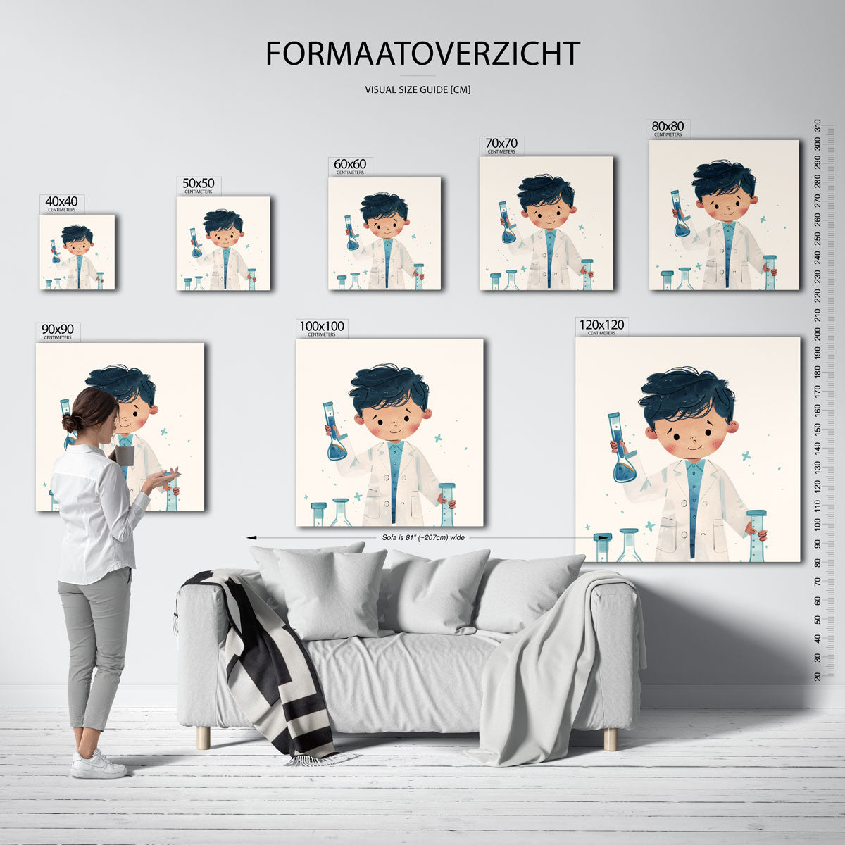 Jonge wetenschapper Poster
