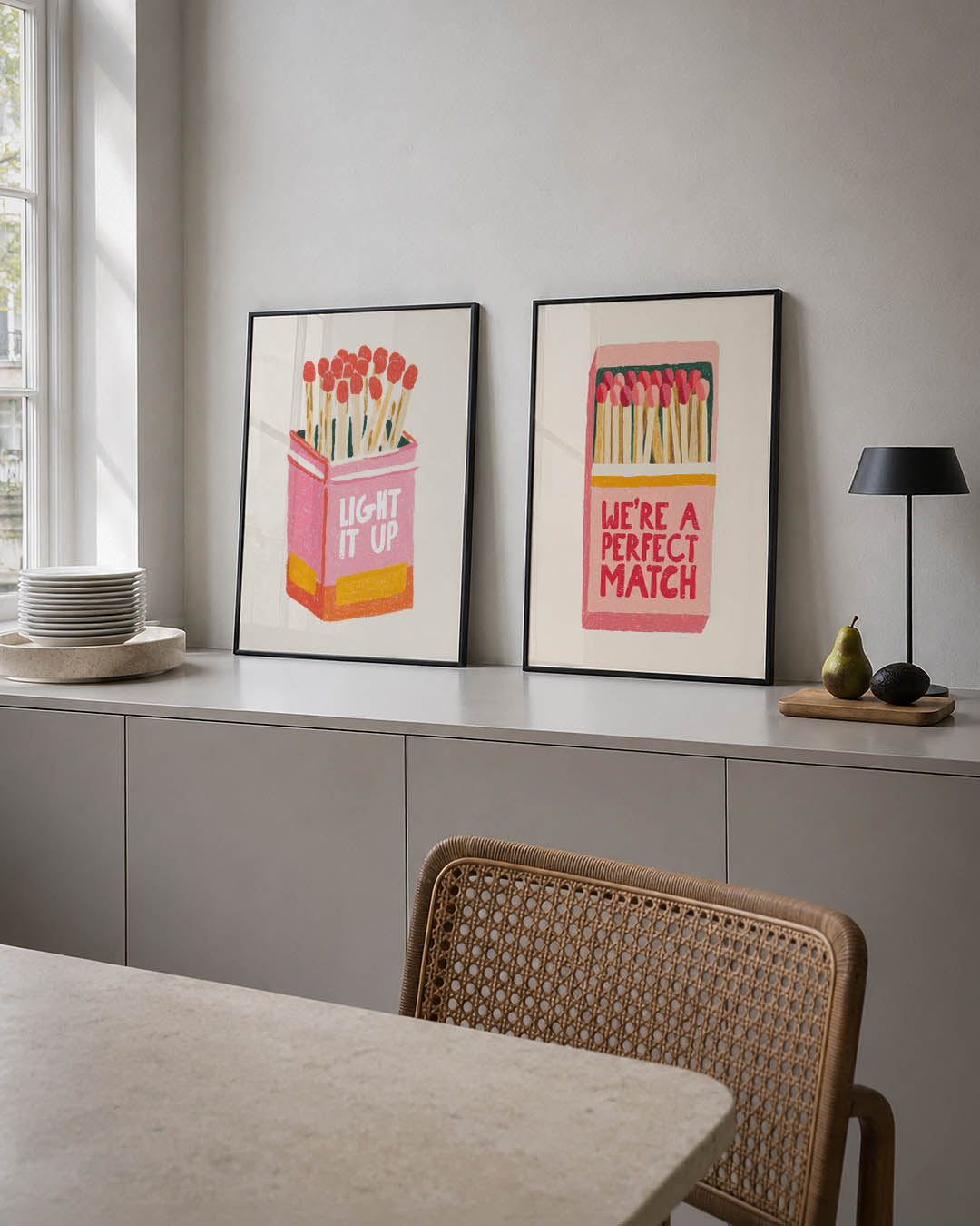 Vrolijke lucifers Posterset