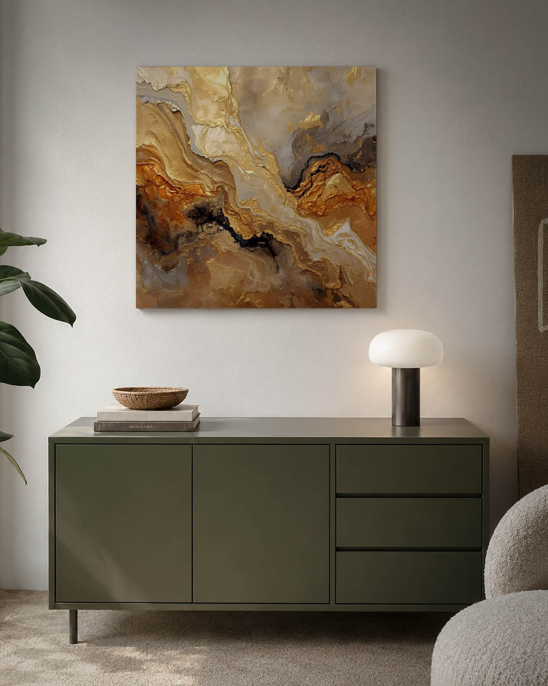 Organische kleurvortex Kunstwerk