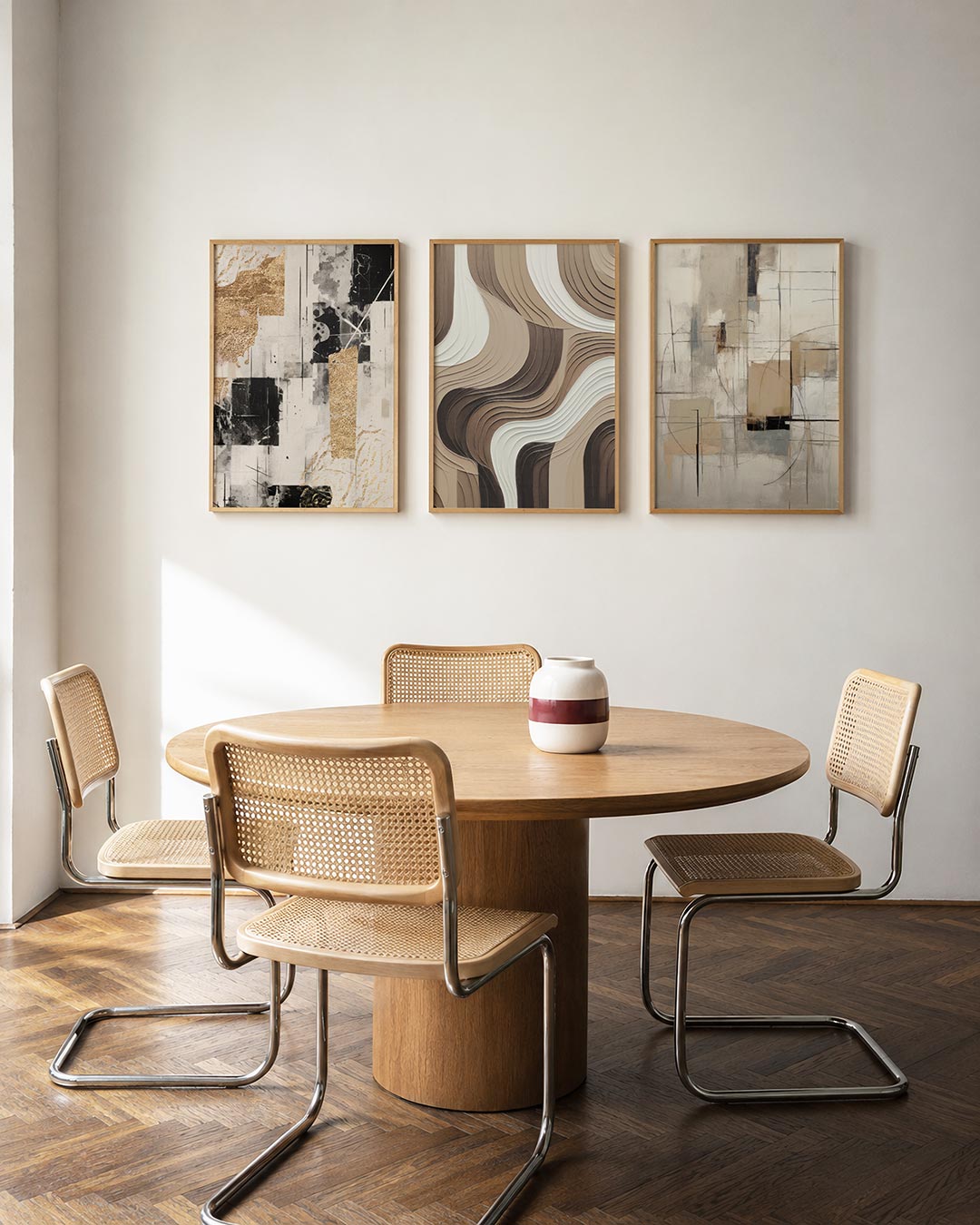 Goud en zwart ritme Posterset