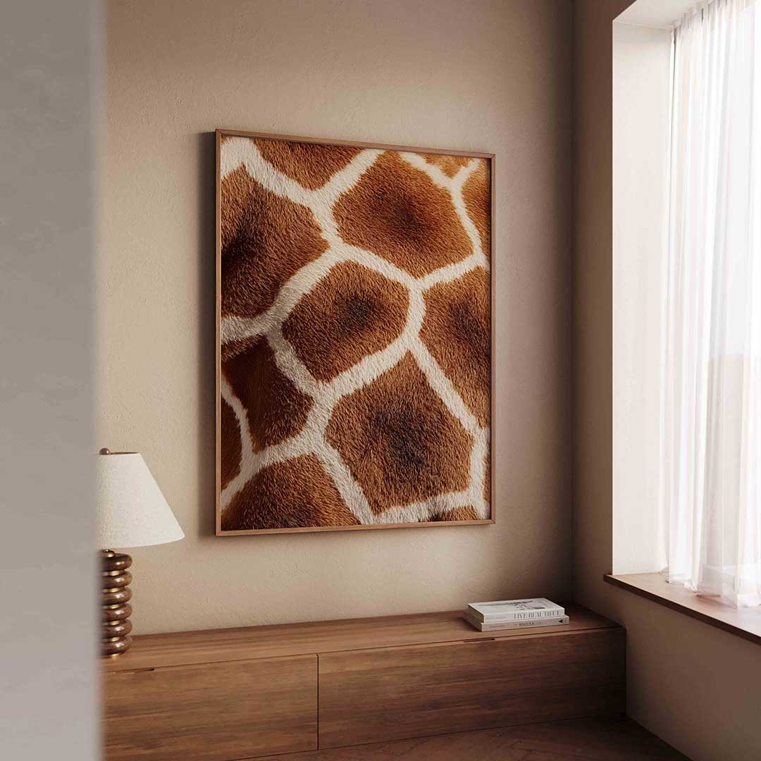 Giraffe patroon Poster
