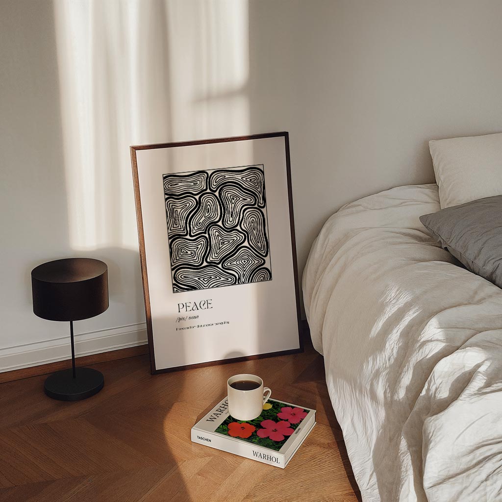Rustige Lijnen Wanddecoratie Poster-WallArtistic