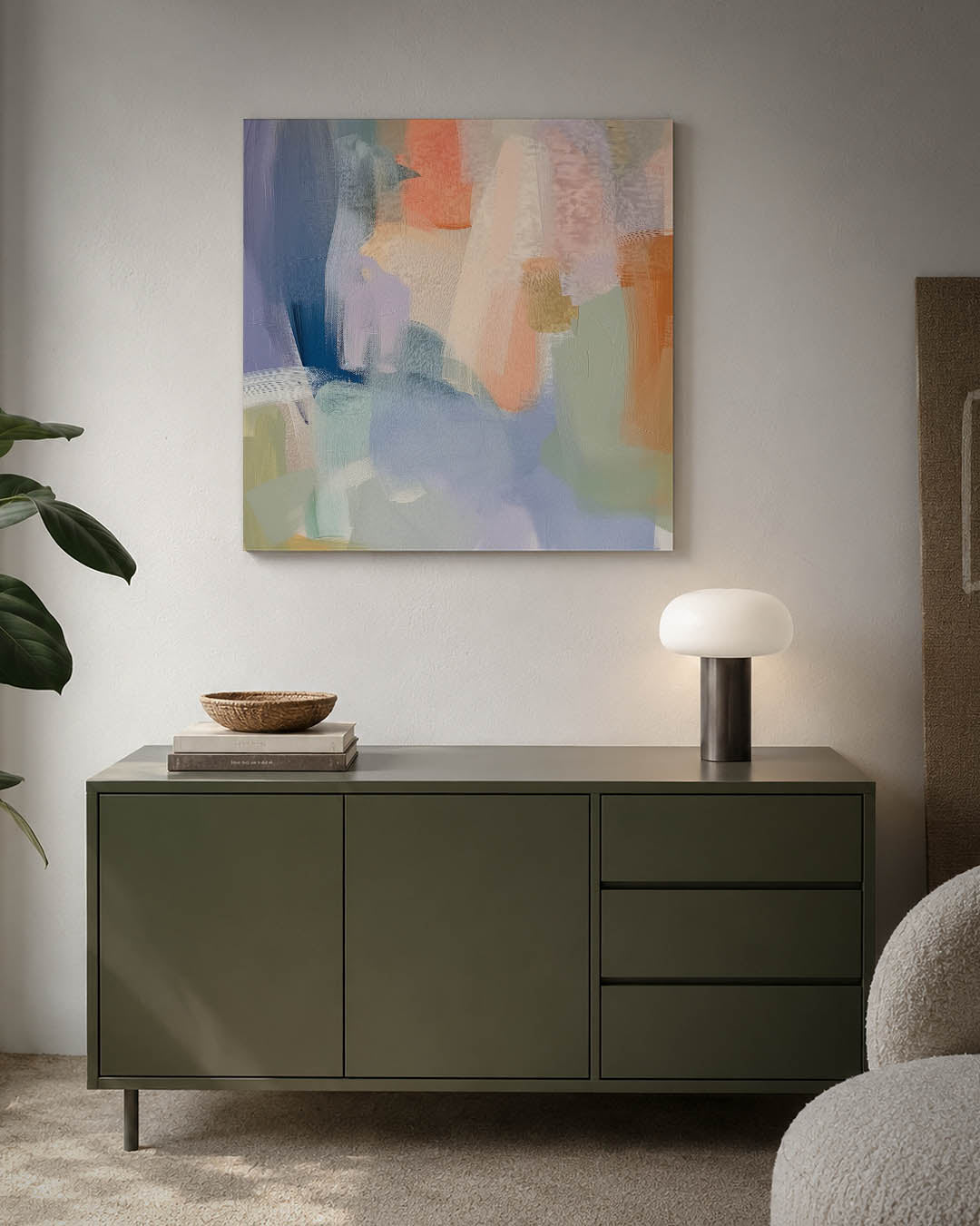 Kleurrijke vegen Kunstwerk