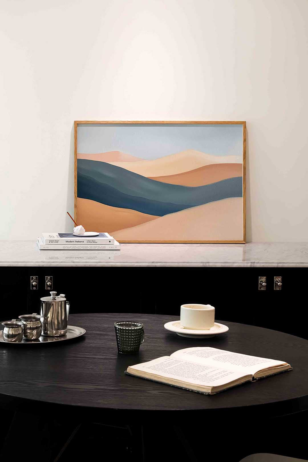 Golvende zandduinen Poster