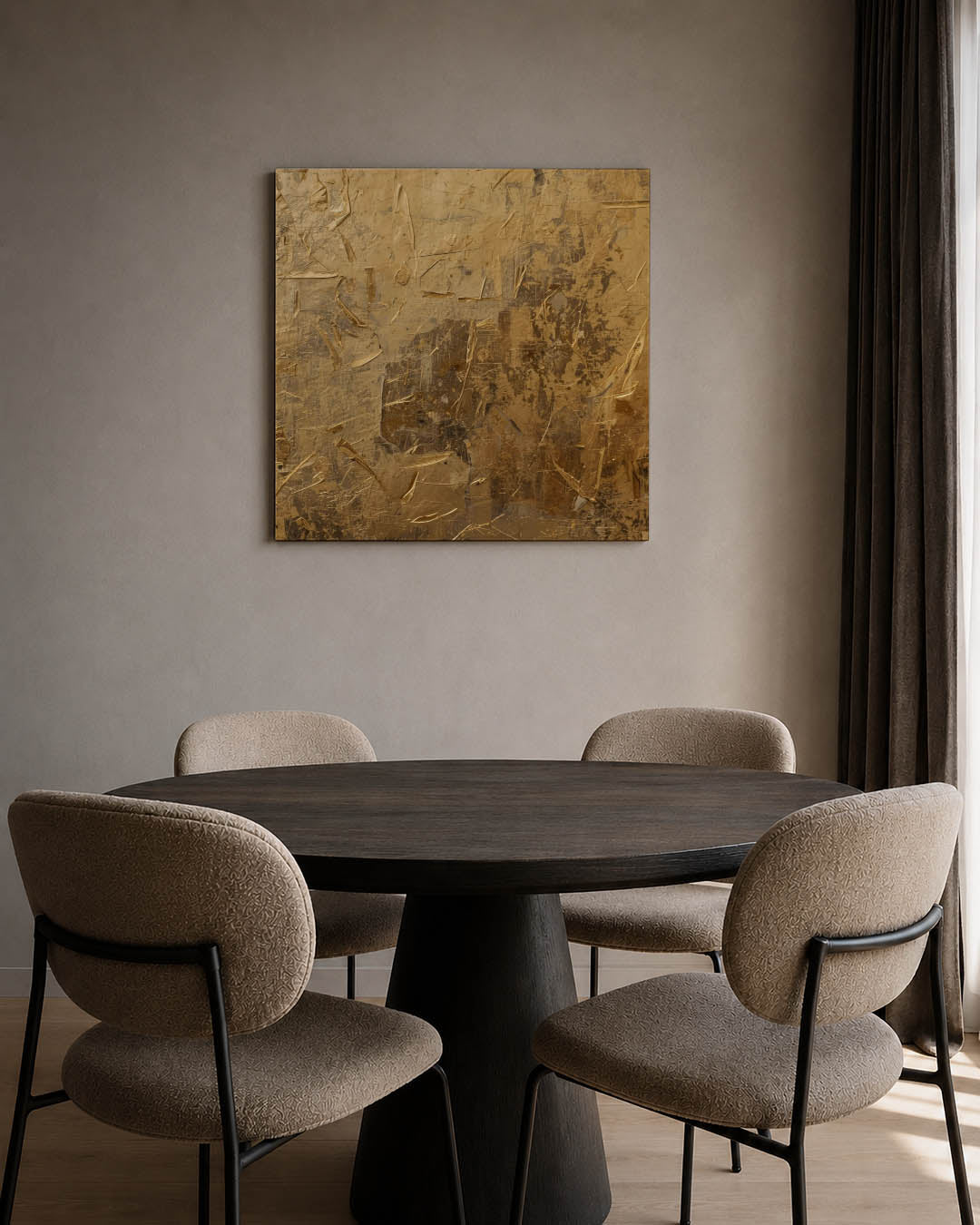 Gelaagde textuur compositie Kunstwerk