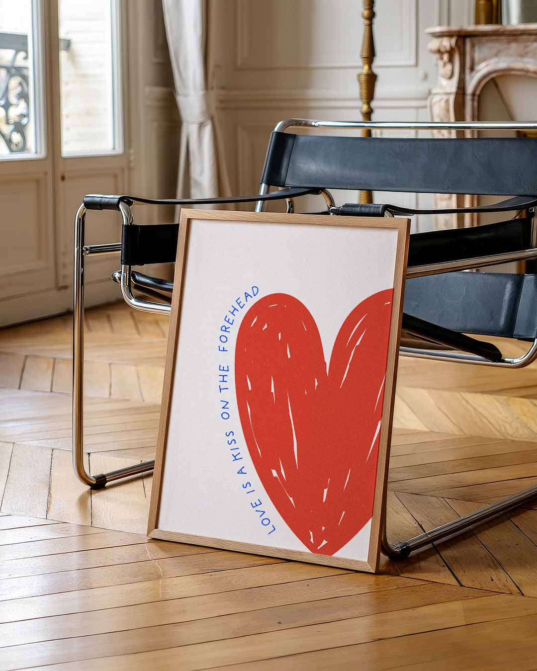 Liefdevolle Kus Voorhoofd Poster-WallArtistic